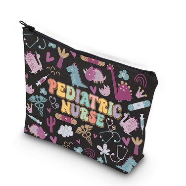 WCGXKO Pediatric Nurse Gift Pediatrics Nurse RN Grad Gift Pediatrics Nurse Zipper Pouch Cosmetic Bag (PEDIATRIC NURSE)