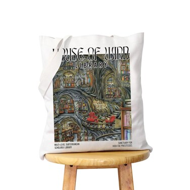 WCGXKO Velaris Gift Velaris The Night Court Tote Ba Bookworm Gift Shopping Bag