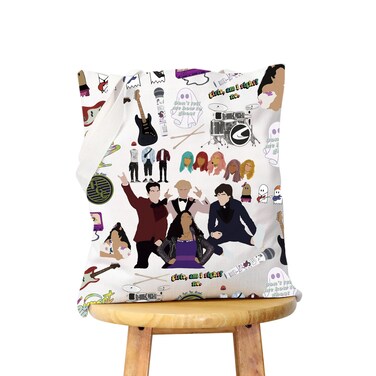 WCGXKO Julie Makeup Bag - TV Show Lover Inspired Canvas Tote Reusable Shopping Bag