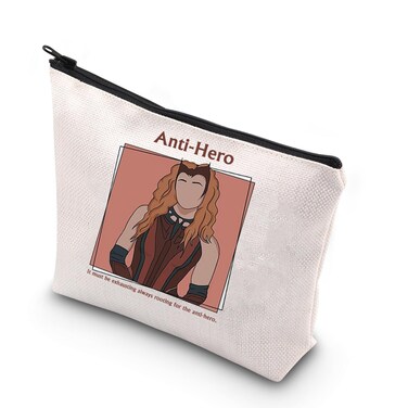 WCGXKO Wanda Witch Makeup Bag Witch Movie Fans Gifts Scarlet Witch Zipper Pouch Makeup Bag (Anti)