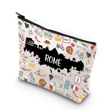 WCGXKO Rome City Gift Travel Makeup Bag (ROME)