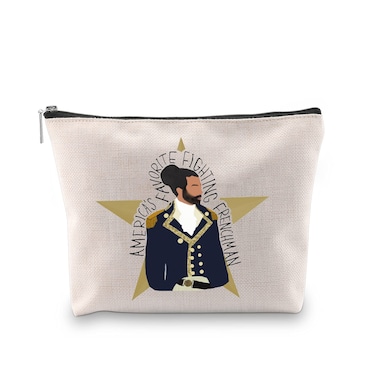 WCGXKO Broadway Musical Inspired Zipper Pouch Lafayette Fans Gift America's Favorite Fighting Frenchman (Fighting Frenchman)