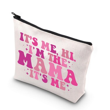 WCGXKO Mama Gift Mothers Day Gift It's Me Hi I'm The Mama It's Me Zipper Pouch Makeup Bag (Mama It's Me)