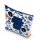 WCGXKO Sorority Gift 1920 Finer Woman Royal Blue &amp; White Zipper Pouch Makeup Bag (FOR ME 1920 1)