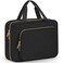 Wedama Toiletry Bag for Women, Large Cosmetic Travel Bag, Hanging Toiletry Bag for Bathroom, Thickened PVC Waterproof Makeup Bag, Toiletries Bag for Travel Business Trips and Camping, Black
