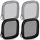 Weewooday 4 Pcs Mesh Makeup Bag Mesh Cosmetic Bag Travel Toiletry Pouch with Zipper Mini Makeup Cosmetic Purse for Daily Accessory(Small,Black, Gray)