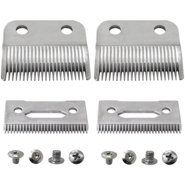 2x Blade Fit for Wahl Clipper Blades, Fit for Wahl Precision Replacement Blades,2 Hole Clipper Blade Replacement Fit for Wahl MC3 Replacement Blades