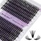 40/50D Cluster Lashes Individual Lash Clusters 12-16mm Mixed Length C/D Curl Eyelash Light DIY Lash Clusters Thin Band Eyelash Soft Lashes that Look Like Eyelash Extensions(40/50D-D,12-16mm Mixed)