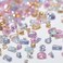 100pcs Colorful Zircon Mini Nail Rhinestones, Clear Gems, for 3D Nail Design and Nail Art