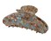 Wenlly large tortoise shell claw clip, 4.1 Inch cellulose acetate hair claw clips, marble non-slip strong hair hold barrettes for women and girls, green