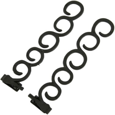 1 Pair Black Braiding Tool, DIY Ponytail Maker, French Braid Tool for Twists, Plaits, Buns, and Pony Tails, Fashion Hair Accessory for Women and Girls, Hair Elastics and Ties