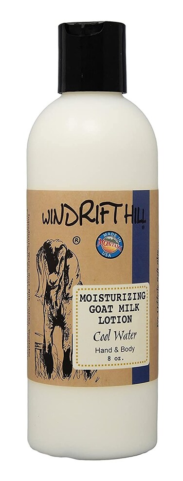 Windrift Hill (Cool Water) Moisturizing Goat Milk Hand &amp; Body Lotion With Essential Oils 8 Ounce Bottle