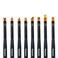 8 Pcs Nail Brush Set for Flowers, Gradient, Ombre Art Pattern Manicure Designs - Professional Gel, Acrylic and Polish Nail Art Brushes Kit &ndash; BLACK PEARL