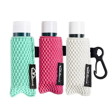 WK IEASON Lip Balm Sleeves Holder Keychain 3pcs Clip on Chapstick Keychain Holder Pouch Tight-Knit Elastic Lipstick Key Chain Holder