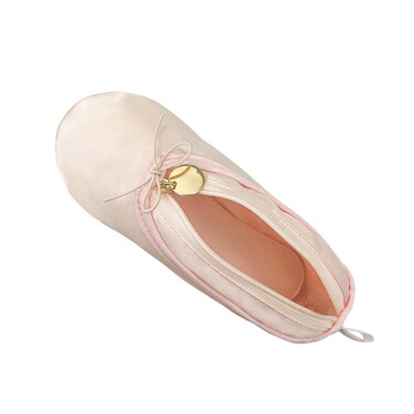 WKLOUYHE Ballet Shoe Makeup Bag Mini Makeup Bag Dancers Gifts Dance Bag for Girls (Pink)