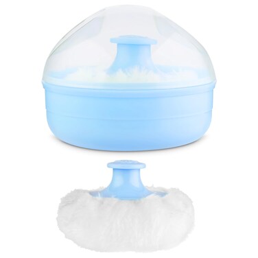 WLLHYF Baby Body Cosmetic Powder Puff Large Fluffy Soft Face Loose Powder Puff with Container Case for Baby Kid Adult Bath Travel