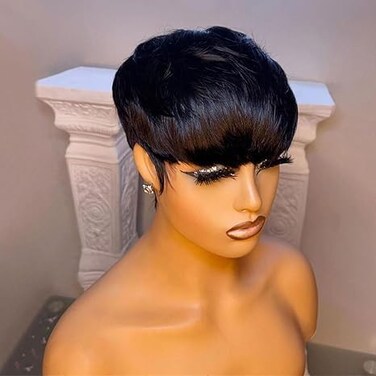 Black Bowl Cut Wig For Women Short Hairstyles Wigs For Black Women