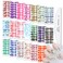 WOKOTO 20 Sheets Marble Nail Wraps Nail Polish Strips Nail Stickers Full Nail Wraps for Women with Nail File Gradient Blooming Nail Strips Real Nail Polish Gel Nail Strips Nails for Women Girls