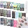 WOKOTO 20 Sheets Marble Design Finger and Toe Nail Wraps for Women Nail Polish Strips Kit with Nail File Gradient Nail Strips Nail Art Stickers Nail Polish Wraps Set for Girls Women
