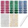 WOKOTO 5 Sheets Nail Polish Strips Set with 1pc Nail File Glitter Sequins Design Gel Nail Wraps Stick On Nail Polish Stickers Tips Nail Accessoriy Nail Gel Strips for Nails Full Nail Stickers