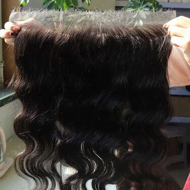 13x6 SKINLIKE Real HD Lace Frontal Only, 0.1mm Extremely-thin Swiss HD Lace Vivid Clean Pre Plucked Natural Hairline Virgin Brazilian Human Hair Frontal Silky Body Wave 20 Inch
