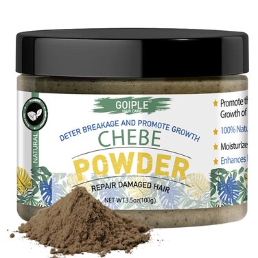 Organic African Chebe Powder for Enhanced Hair Growth, Strength &amp; Long Moisturized Hair For Men &amp; Women 3.5 Ounces