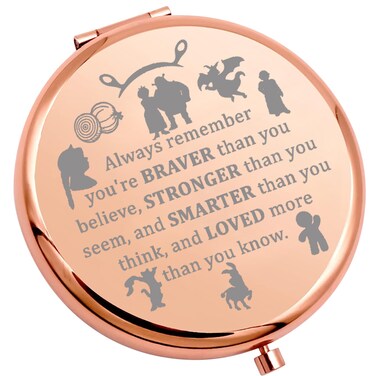 WSNANG Green Monster Musical Inspired Gift Monster Musical Makeup Mirror Monster and Donkey Compact Mirror Musical Monster Fans Gift (Monster Mirror)