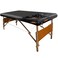 Leather Cover for Massage Table Wipeable Massage Bed Protector Cover Made of 4-Ways Elastic 100% PU Waterproof Material, Machine Washable, Fit Rectangular Tables 28-32" Wide (Black)