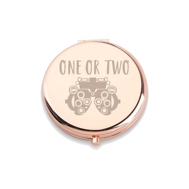 WUSUANED Funny Eye Doctor Makeup Mirror One Or Two Mirror Optometry Gifts Optician Gift Eye Doctor Vision Gift (One Or Two Mirror)