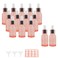 14PCS 1/3oz (10ml) Rose Gold Glass Dropper Bottles Perfume Aromatherapy Cosmetic Container Essential Oils Sample Mini Empty Dropper Bottles with Funnel Include (black frosted)
