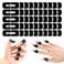 100PCS Nail Polish Protector for Fingers, Gel Nail Sticker, Peel Off Barrier 99.99%+ UV Finger Protection Skin Cuticle Protector Tape for Nail Painting, U-Shaped French Tip Nail Art Accessories DIY
