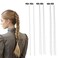 6Pcs Rhinestones Hair Chains Hair Clip Crystal Hair Extension Bling Long Tassel Headwear Sparkly Silver Hair Accessories for Women Girls Bride Braids Wedding Party Daily Decorative