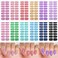 12 Sheets Glitter Nail Wraps, Nail Polish Strips Stickers, Shine Full Wrap Nail Polish Decals, Self-Adhesive Nail Art Decals Strips Manicure Kits Nail Art Designs for Women Girls