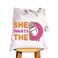 WZMPA Donuts and Coffee Cosmetic Makeup Bag Donuts Lover Gift She Wants The Donuts Makeup Zipper Pouch Bag For Friend Family (She Wants The TG)