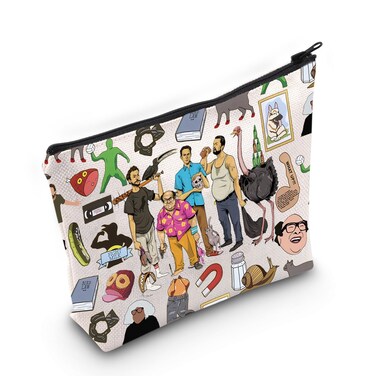 WZMPA Frank Reynolds Cosmetic Bag IASIP Philadelphia Lover Gift Frank &amp; Charlie &amp; Dennis &amp; Mac IASIP Zipper Bag IASIP Merch (fight milk)