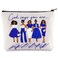 WZMPA Sorority ZPB Cosmetic Makeup Bag Finer Women Gift God Says You Are Sorority Makeup Zipper Pouch Bag Zeta Paraphernalia (God Says ZPB)