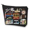 WZMPA San Francisco Travel Cosmetic Bag Gift San Francisco Souvenir Gift San Francisco Makeup Zipper Pouch Bag San Francisco Merchandise (San Francisco-BL)