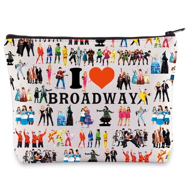 WZMPA Broadway Musical Character Cosmetic Makeup Bag Musical Theatre Fans Gift You Are Braver Stronger Smarter Than You Think Musical Zipper Pouch Bag