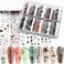 10 Rolls Traditional Chinese Style Nail Foil Transfer Stickers Ink Painting Chinese Characters Pattern Nail Foil Sheets Transfer Foils Stickers Classical Nail Art Decorations Nail Supplies
