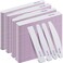 200 Pcs 4 Styles Nail Files Bulk 100/180 Grit Double Sides Professional Reusable Emery Board Nail Files for Acrylic Manicure Tools Suit for Home Salon