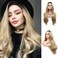 xiweiya Light Blonde Lace Front Wigs 13x3 Lace Wig Long Body Wave Piano Blonde Ombre Wear and Go Wigs Heat Resistant Fiber For Black Women Natural Hairline Wigs 24inch Cosplay,Customs Wig