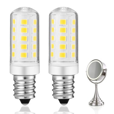 Double-Side Illuminated Magnification Mirror - Replacement Bulb for Cosmetic Vanity Makeup Mirror or Double Sided Lighted Magnification, Warm White 3K