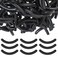 Unipack 100 Eyelash Curler Refills, Universal, Black, Silicone Rubber