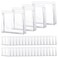 Xuniea 50 Pieces Mini Clear Makeup Bag Small Clear Zipper Pouch Travel Bag for Toiletries Plastic Cosmetic Organizer Waterproof for Women Men Vacation(5.9'',Transparent)