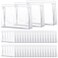 Xuniea 50 Pieces Mini Clear Makeup Bag Small Clear Zipper Pouch Travel Bag for Toiletries Plastic Cosmetic Organizer Waterproof for Women Men Vacation(11'',Transparent)