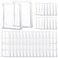 Xuniea 100 Pcs Mini Clear Makeup Bag PVC Small Travel Toiletry Organizer Pouches Bulk Waterproof Transparent Plastic Cosmetic Bag with Zipper for Women Men Travel(5.1'')