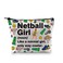 XYANFA Netball Girl Cosmetic Bag Netball Player Gift Netball Sports Gift Netball Survival kit Netball Lover Gift Zipper Pouch (Cotton, Netball Girl)