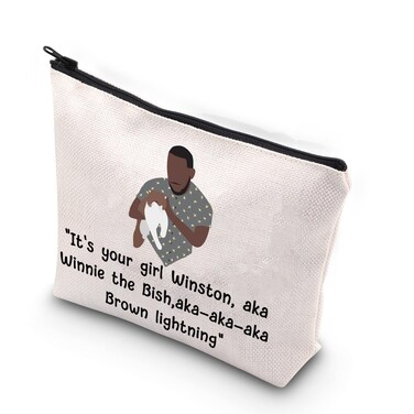 XYANFA Winnie the Bish New Gril TV Show Makeup Bag New Gril Fans Gift Funny Quote Zipper Pouch (Its your girl Winston)
