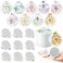 Y1tvei Christian Gifts Compact Mirror - 36Pcs Flower Cross God Say You Are Bible Verse Folding Compact Mirrors Inspirational Small Portable Pocket Makeup Mirror for Purse Church Party Favors for Women