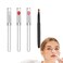 Lip Brush for Lipstick and 3Pcs Silicone Lip Applicator Reusable Retractable Lip Liner Brushes Retractable Lip Brush Applicators Flat Lipstick Gloss Creams Portable with Cap for Women